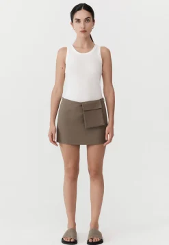 Cheap ST. AGNI UTILITARIAN POCKET MINI SKIRT