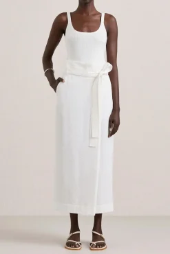 Clearance A.EMERY VEN SKIRT Parchment