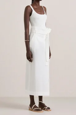 Clearance A.EMERY VEN SKIRT Parchment