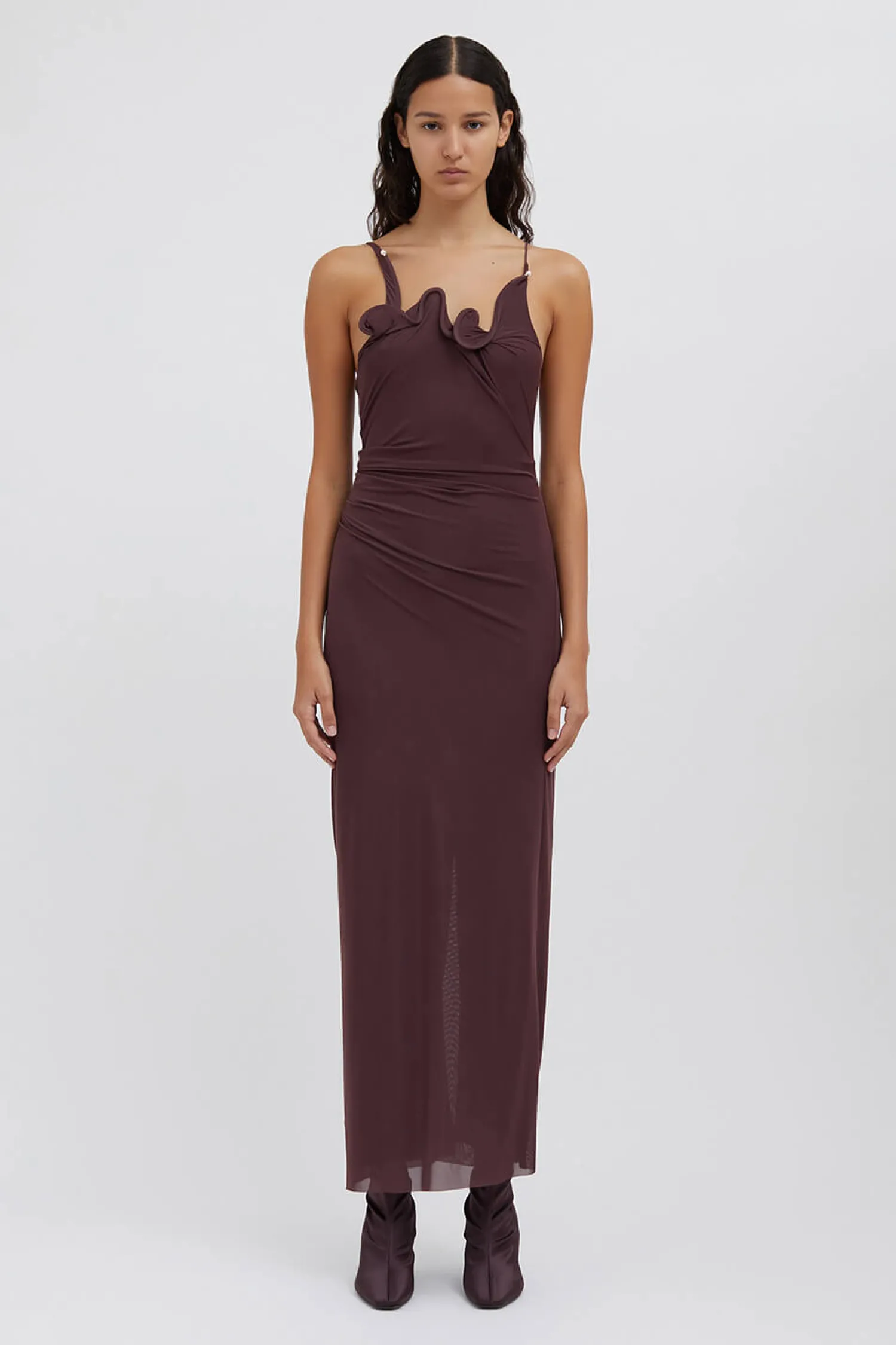 Clearance CHRISTOPHER ESBER VENUS CAMI DRESS Mahogany
