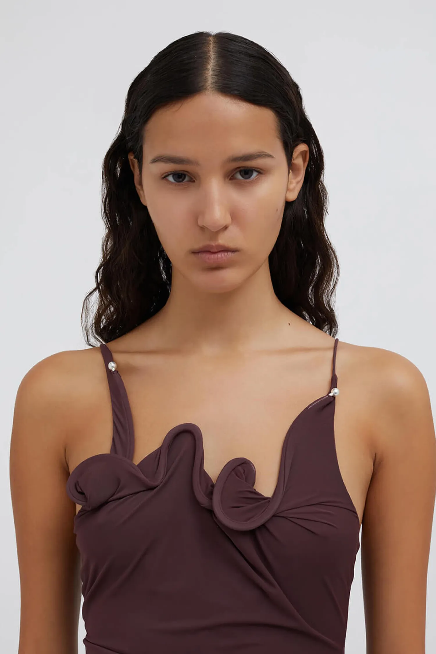 Clearance CHRISTOPHER ESBER VENUS CAMI DRESS Mahogany