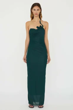 Cheap CHRISTOPHER ESBER VENUS SINGLE STRAP CAMI DRESS Evergreen