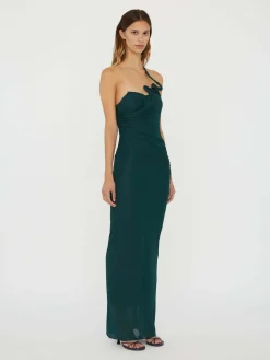 Cheap CHRISTOPHER ESBER VENUS SINGLE STRAP CAMI DRESS Evergreen