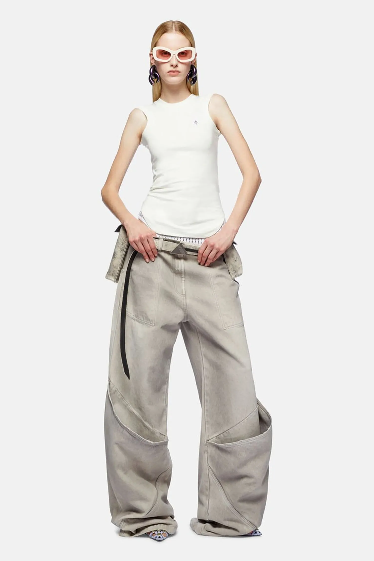 Flash Sale THE ATTICO VINTAGE GREY LONG PANTS VintageGrey