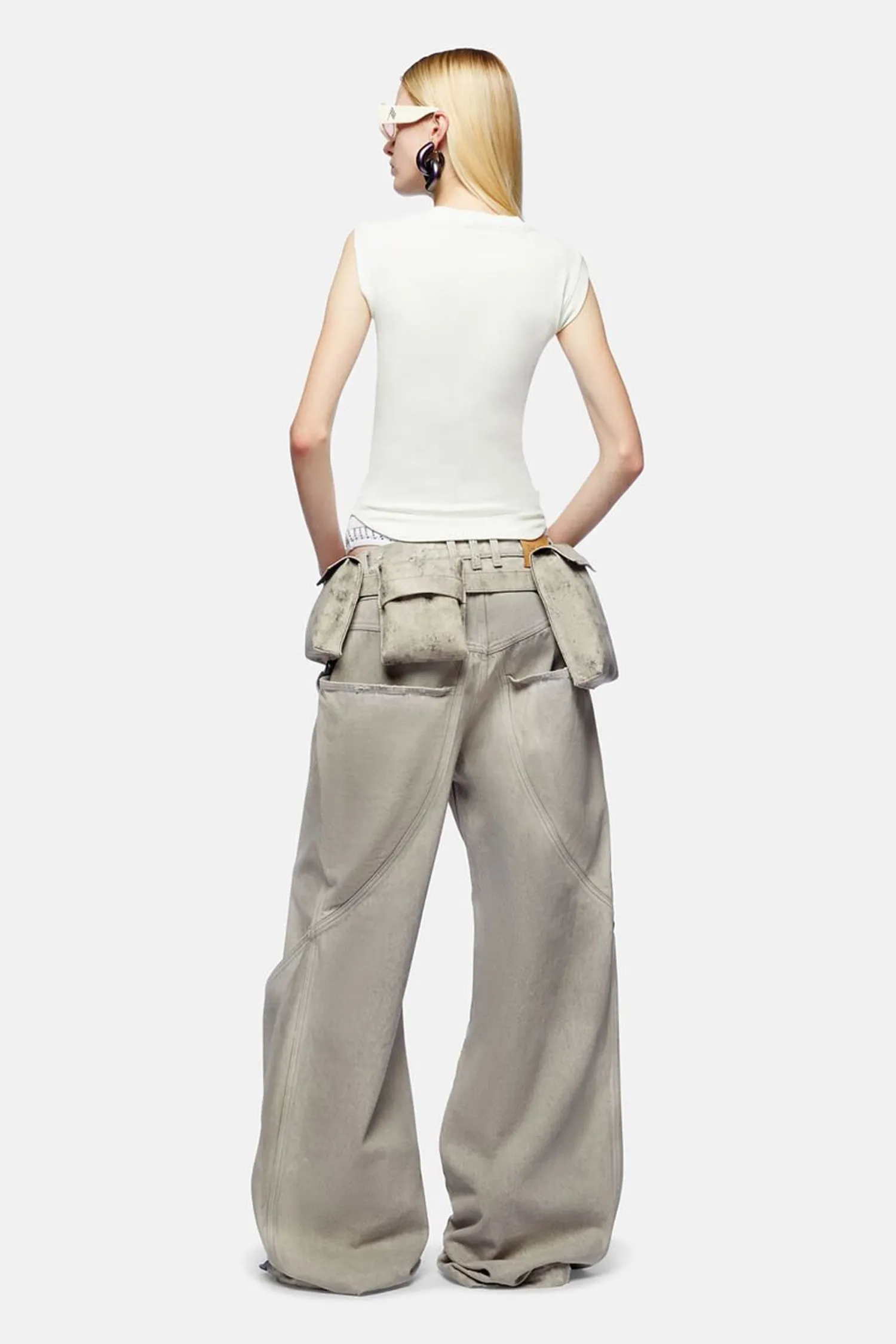 Flash Sale THE ATTICO VINTAGE GREY LONG PANTS VintageGrey