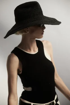 Fashion JANESSA LEONÉ WAVERLY RAFFIA HAT