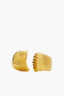 Clearance MISSOMA WAVY RIDGE RIPPLE OVERSIZED STUD EARRINGS