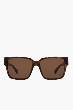 Clearance BOTTEGA VENETA WIDE FRAME SUNGLASSES Havana