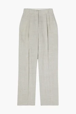 Best RÓHE WIDE LEG PLEATED TROUSERS StoneMelange