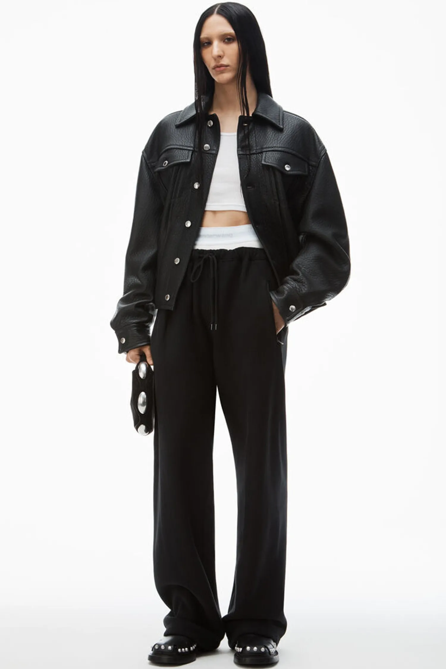 Cheap ALEXANDERWANG.T WIDE LEG SWEATPANT