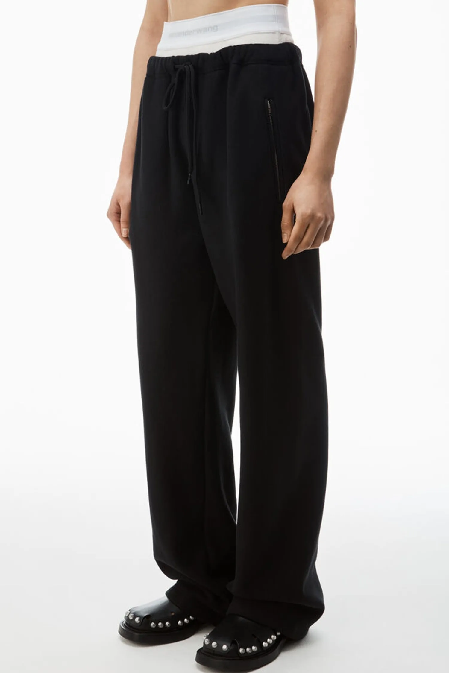 Cheap ALEXANDERWANG.T WIDE LEG SWEATPANT