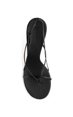 Shop STUDIO AMELIA WISHBONE 90 HEEL Black