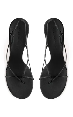 Shop STUDIO AMELIA WISHBONE 90 HEEL Black