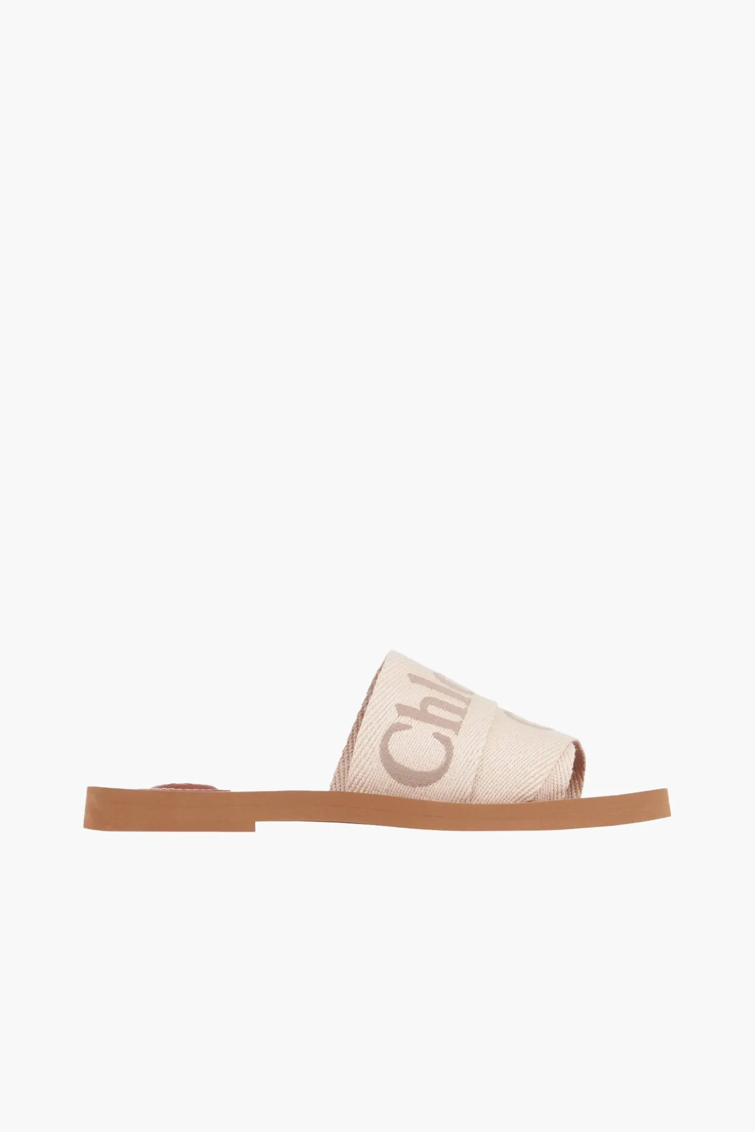Flash Sale CHLOÉ WOODY FLAT MULE BlushyBeige