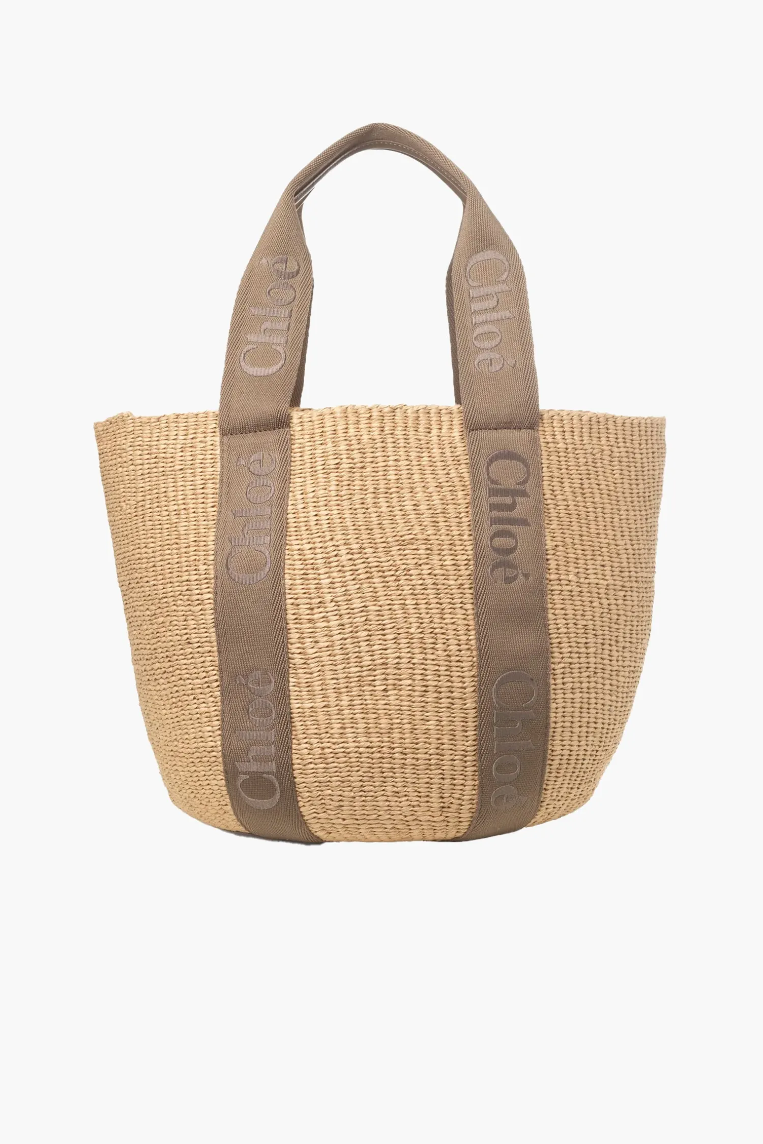 Outlet CHLOÉ WOODY LARGE BASKET DarkNut