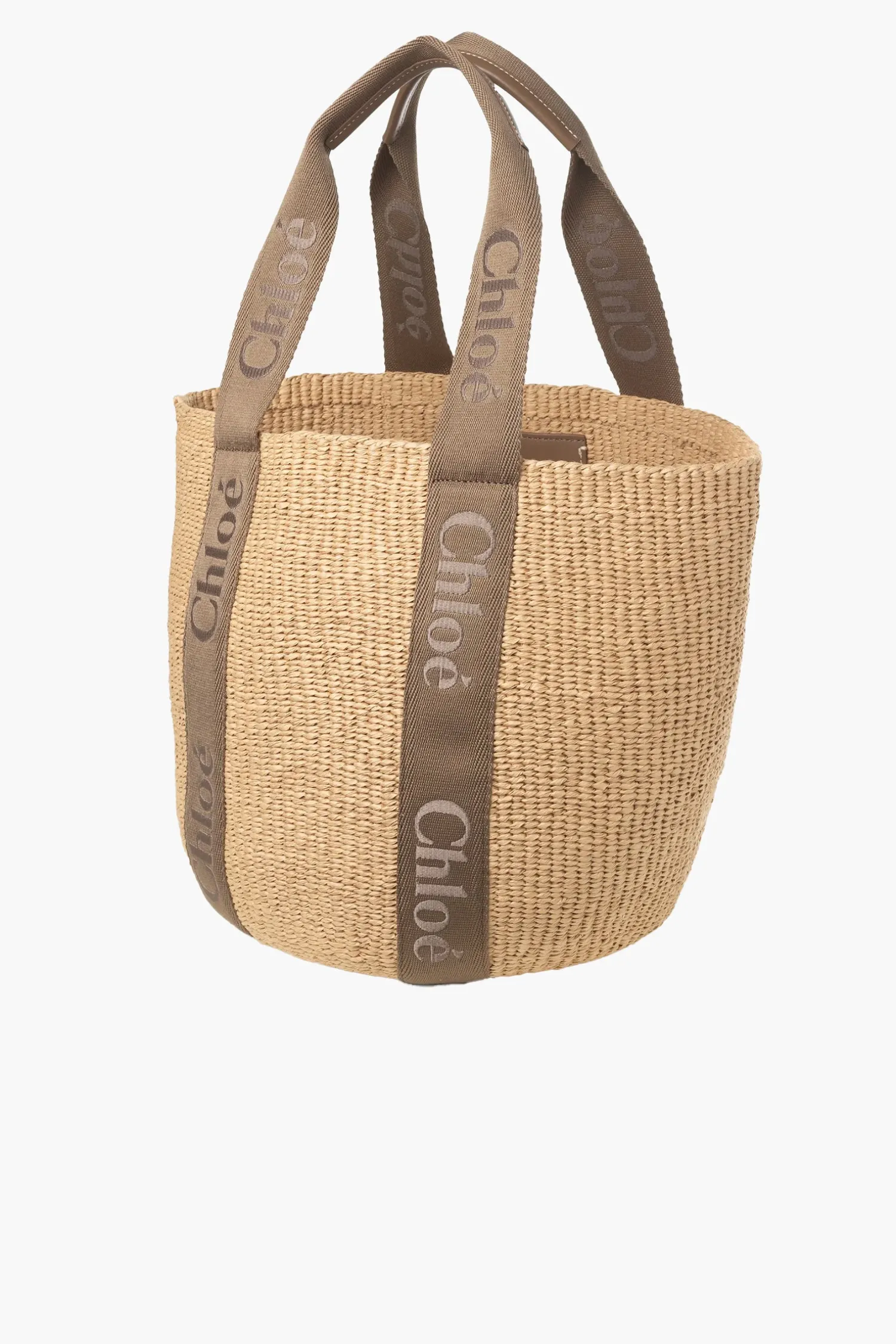 Outlet CHLOÉ WOODY LARGE BASKET DarkNut