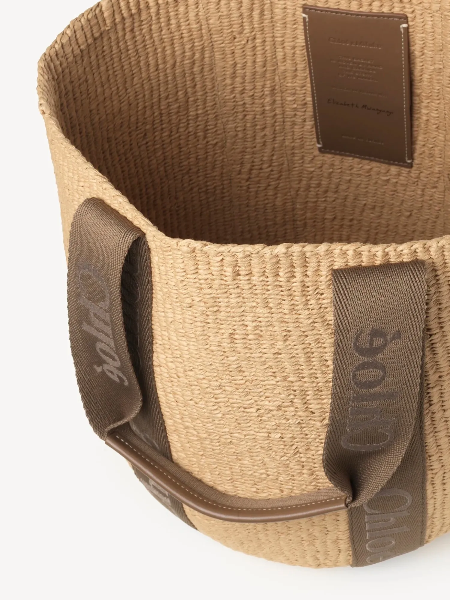 Outlet CHLOÉ WOODY LARGE BASKET DarkNut