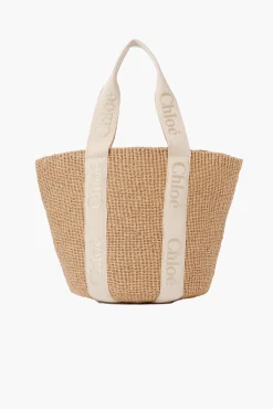 Cheap CHLOÉ WOODY LARGE BASKET Gold