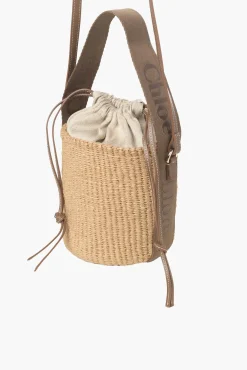 Shop CHLOÉ WOODY SMALL BASKET DarkNut