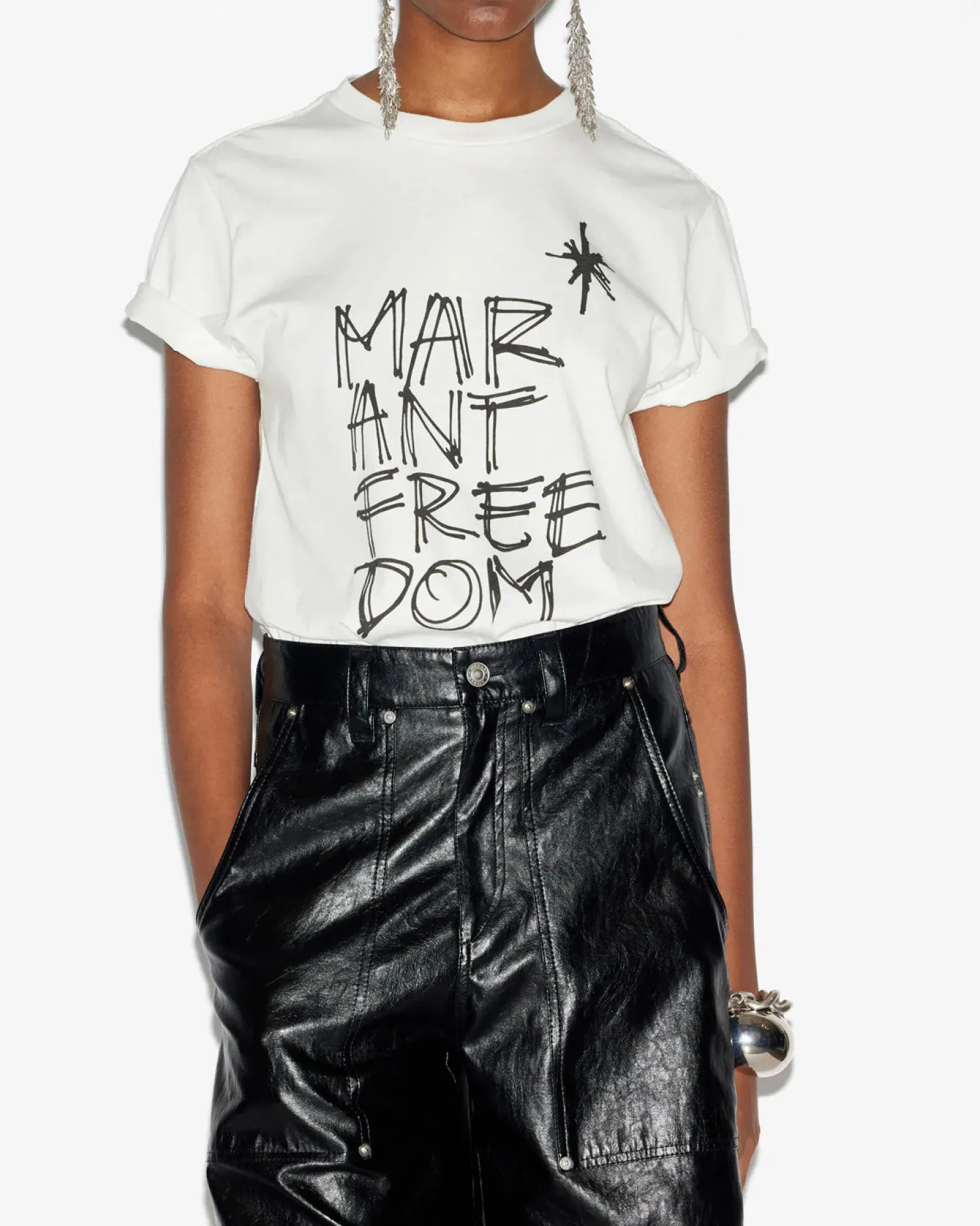 Fashion ISABEL MARANT ÉTOILE ZOELINE TEE SHIRT White